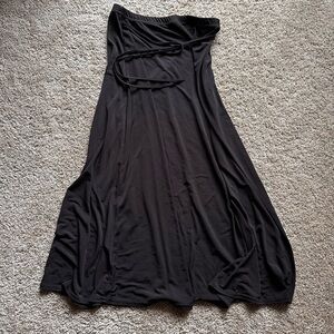 Goddess Black Maxi Skirt